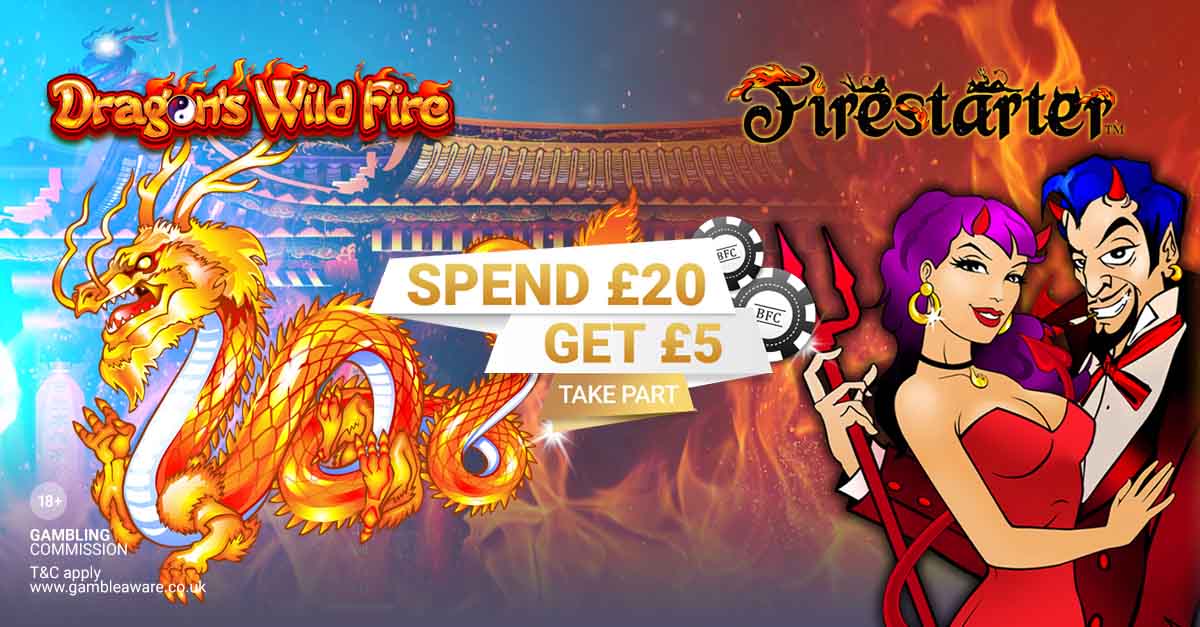 FireDragon slot promo at Bell Fruit casino