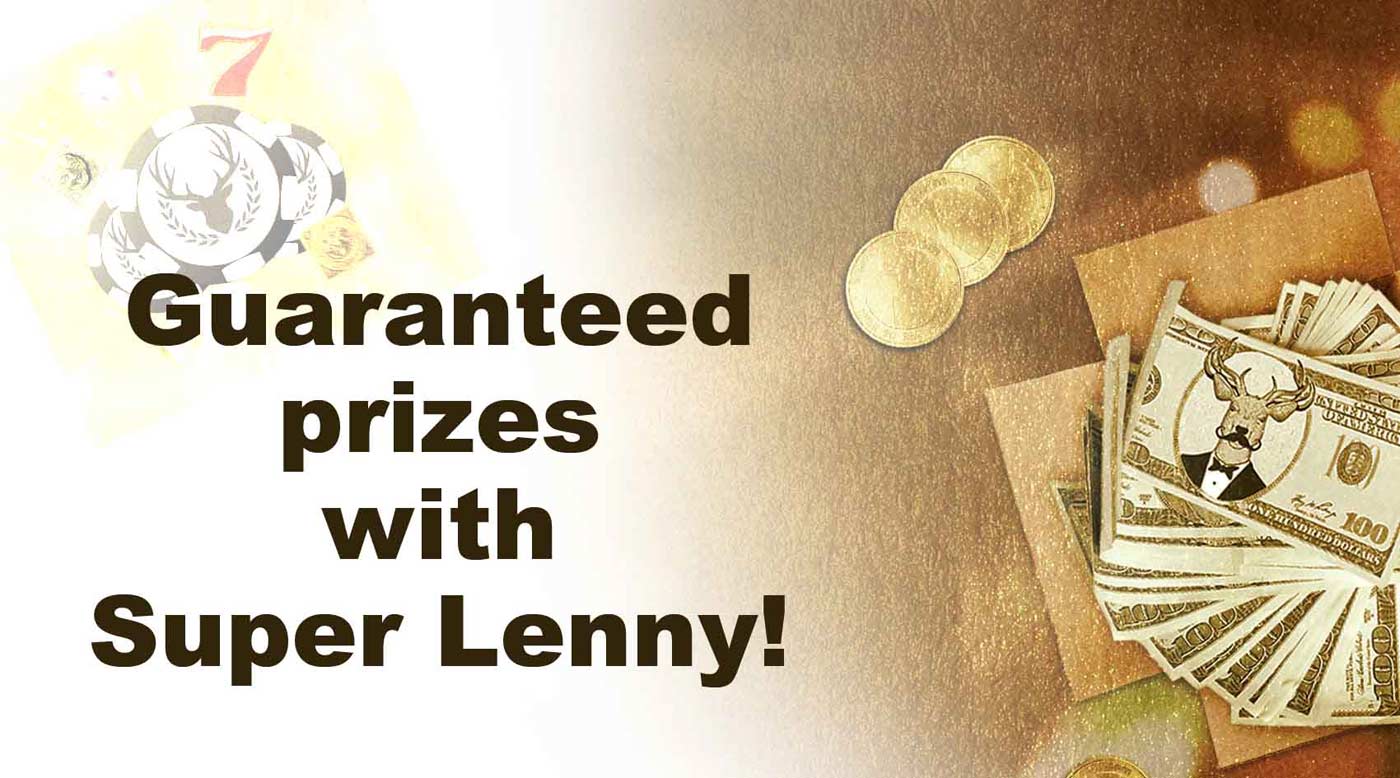 Prizes and new games at Super Lenny casino