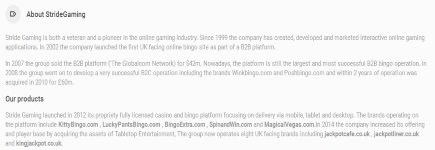 Stride Gaming Focusing on UK Online Bingo Market